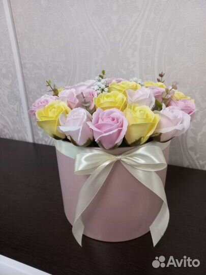 Букет из мыльных роз