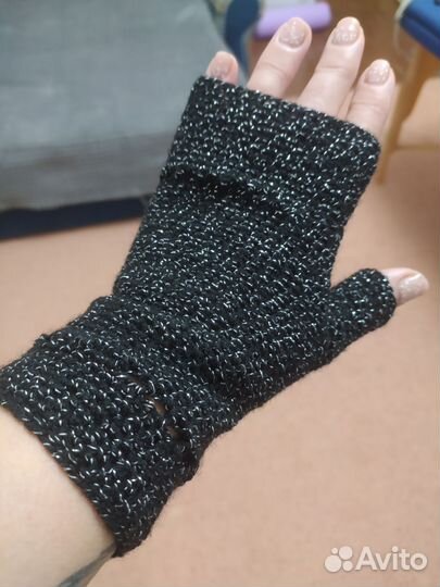 Митенки вязаные