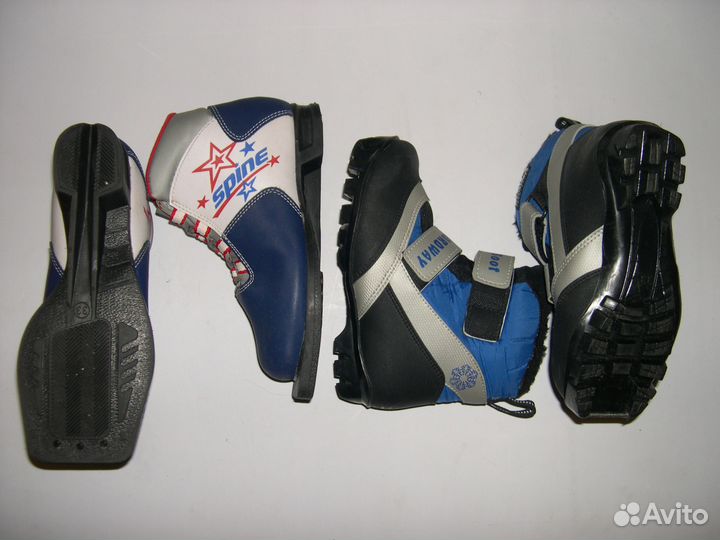 Лыжные ботинки-обмен, продажа: детские лыжи коньки