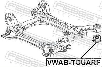 Сайлентблок подрамника vwabtouarf Febest