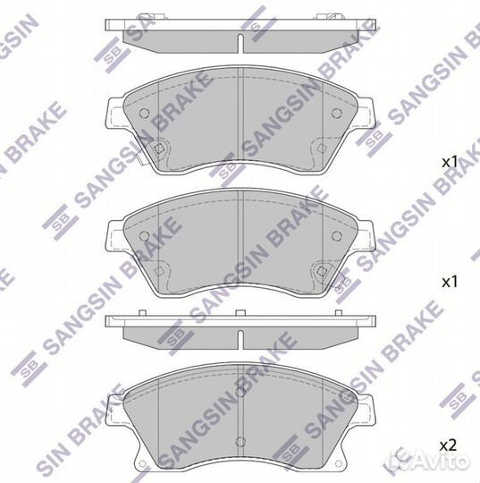 HI-Q, SP1362, Колодки тормозные GM cruze/astra J 1