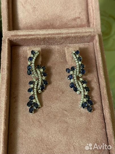 Бриллиантовый комплект с рубинами