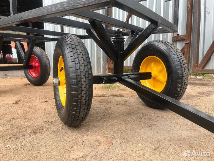 Тележка садовая 4х колесная