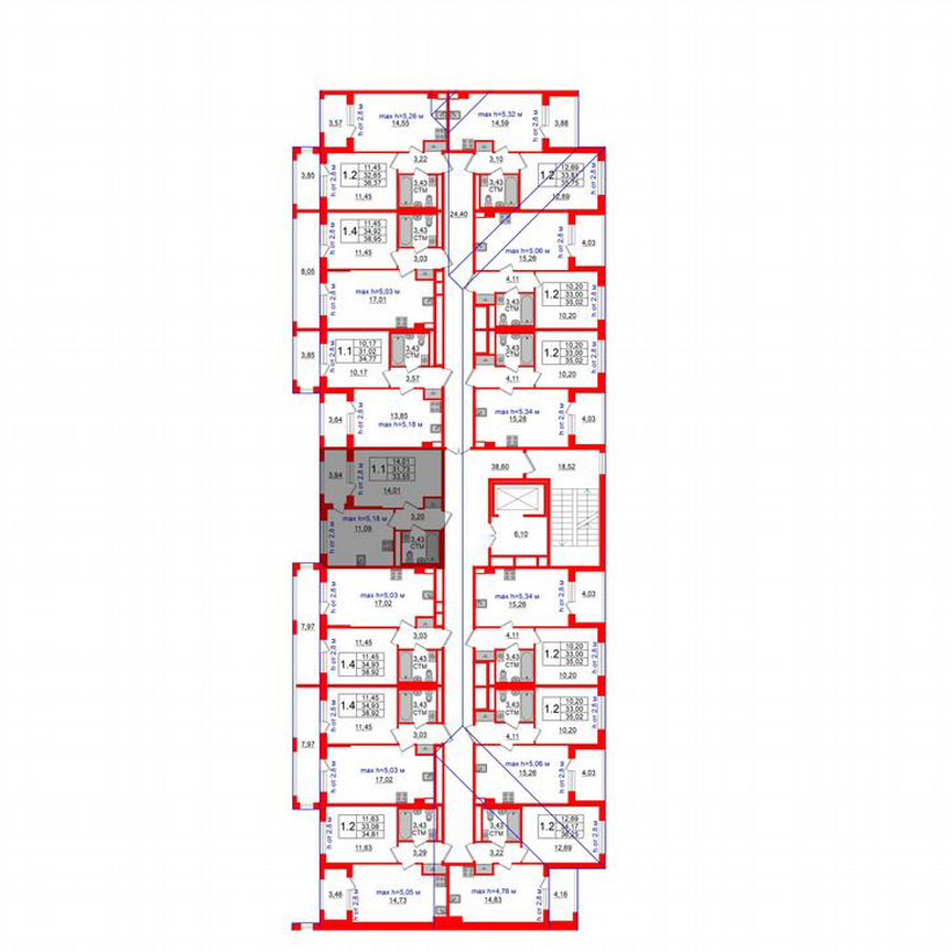 1-к. квартира, 31,7 м², 4/4 эт.