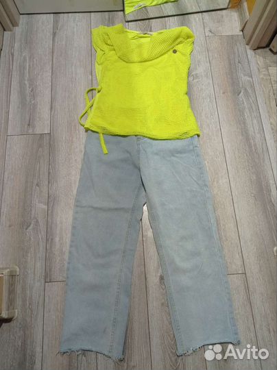 Джинсы, сарафан, блузка на девочку 152-164