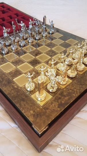 Шахматы греческие Боги из цинка