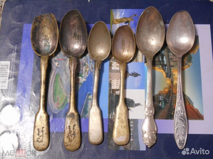 Столовые приборы разных лет / Почти все мельхиор