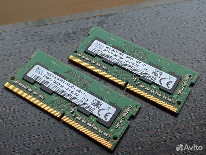 Оперативная память Hynix ddr4 2x4 2400mhz