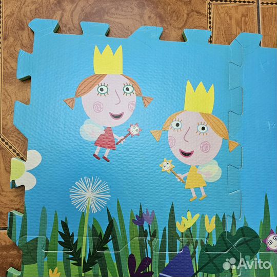 Коврики пазлами Бен и Холли 60 *120 напольные