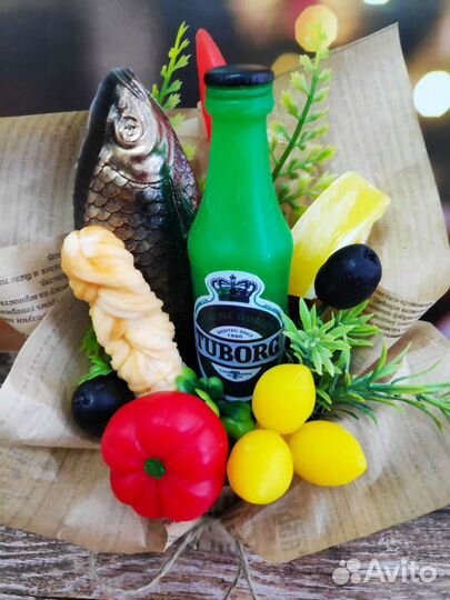 Мужские букеты из мыла