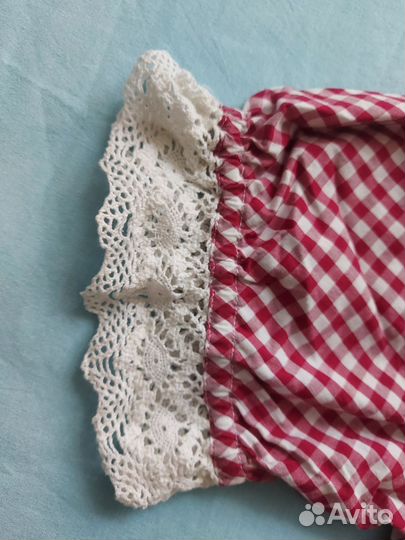 Баварская блузка с кружевом, размер 44,46