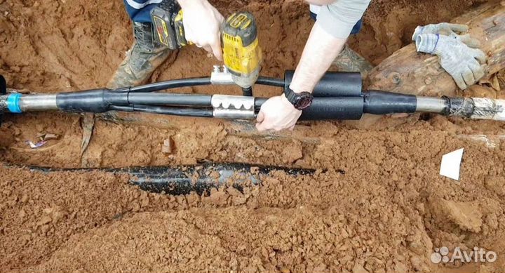 Монтаж установка кабельных муфт от 04 до 35 кВ