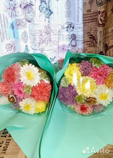 Букеты из зефира,шоколада, леденца