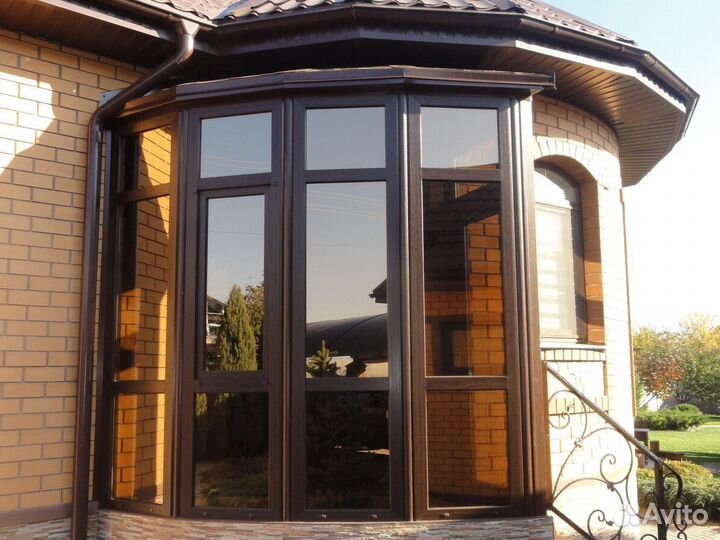 Окна двери пвх с ламинацией под дерево