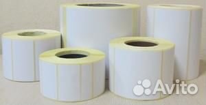 Термоэтикетки эко все размеры белые маркетплейс