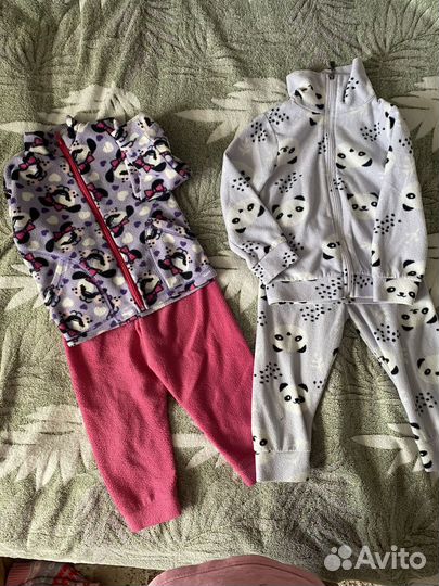 Большой пакет одежды для девочки