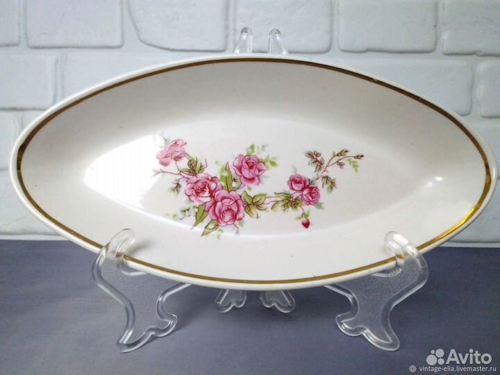 Селедочница СССР Фарфор Пролетарий