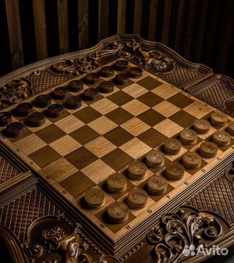 Шахматы нарды шашки 3 в 1