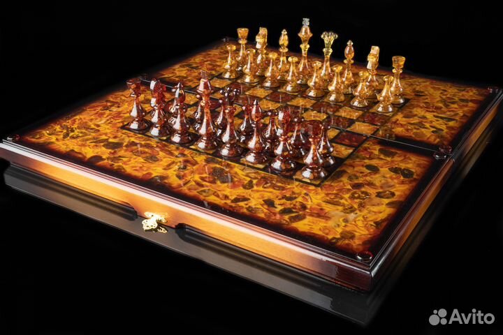 Янтарные шахматы. Нарды. Комплект 