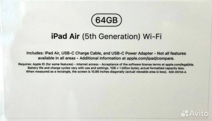 iPad Air 2022(5Gen) 64Gb Wi-Fi