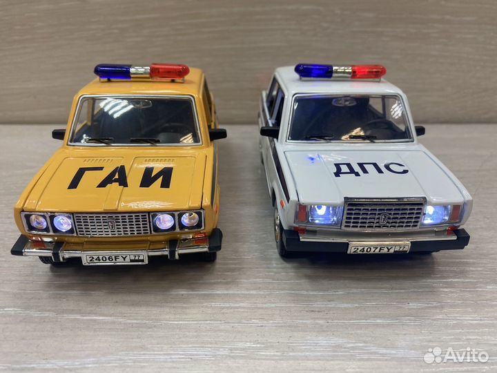 Модель автомобиля жигули спецслужбы 1:24