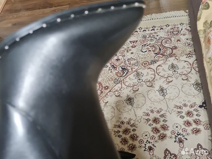 Ботильоны натуральная кожа черные 37