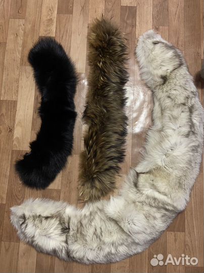 Воротники натуральный мех