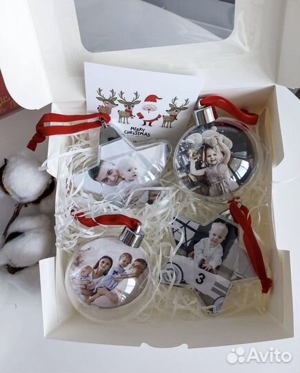 Елочные шарики с фото подарок
