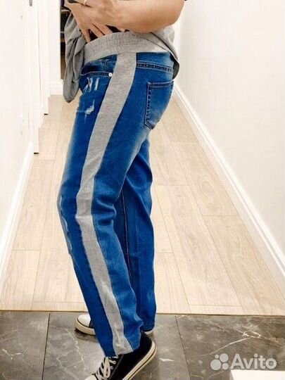 Джинсы для беременных 46 прямые