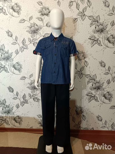 Рубашка на мальчика 7-8 лет