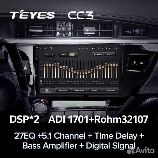 Магнитола Teyes CC3 3/32 для Toyota Corolla 2012+