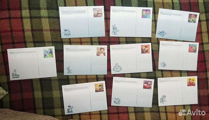 Американские почтовые открытки с мультяшками