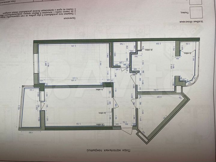 2-к. квартира, 73,7 м², 4/9 эт.