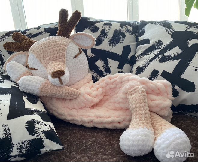 Пижамница оленёнок, мягкая игрушка