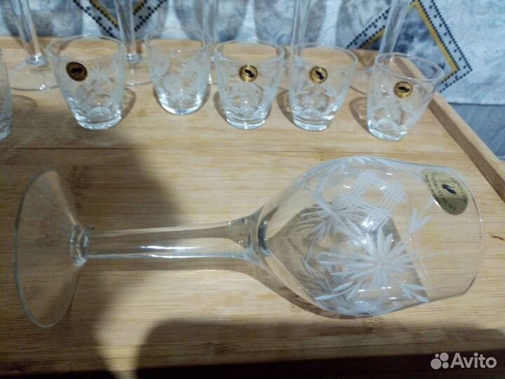 Фужеры хрустальный гусь