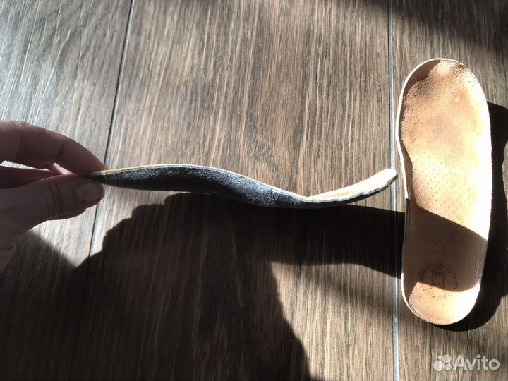 Стельки ортопедические детские 18,2 см кожа