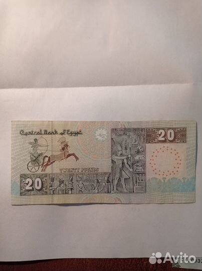 20египетских фунтов. 2010г