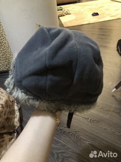 Шапка ушанка натуральный мех итальянская