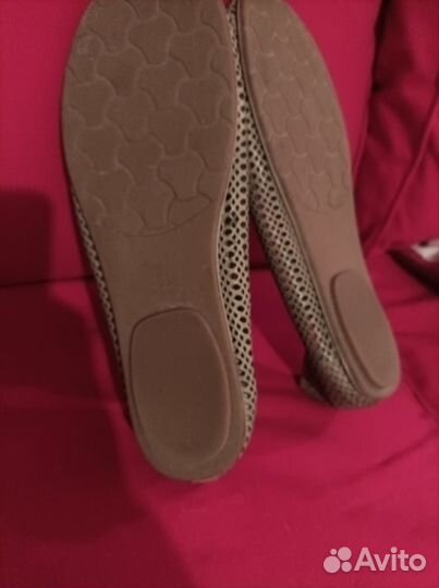 Балетки натуральная кожа 38