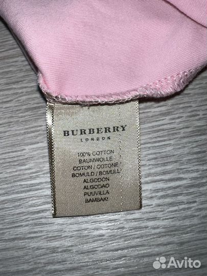 Футболка поло Burberry с удлиненным рукавом