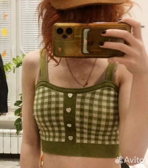 Топ зелёный гоблинкор y2k