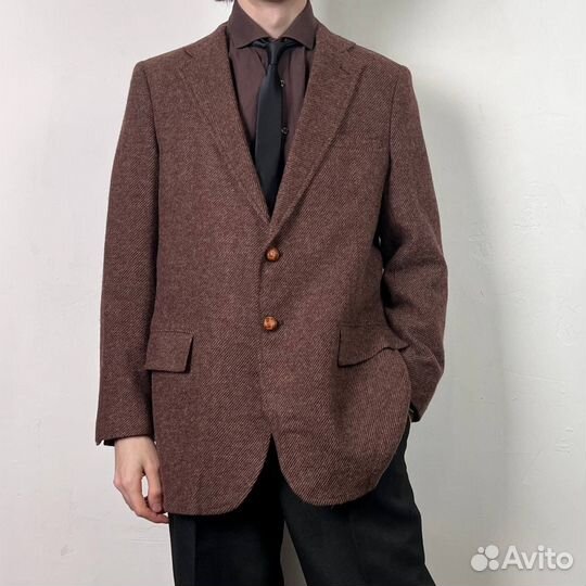 Твидовый пиджак мужской