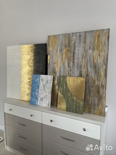 Интерьерная картина текстурная