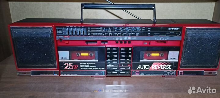 Наклейки на магнитофон sharp QT-94,95