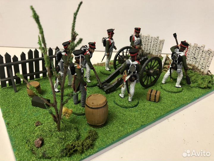 Артиллерийский расчет 1812г 54 мм