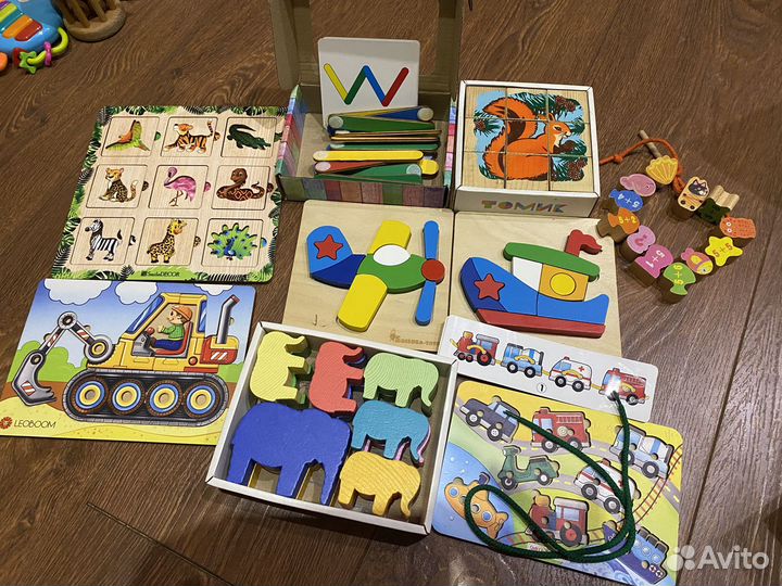 Развивающие игрушки и книги от 0 до 3 лет пакетом