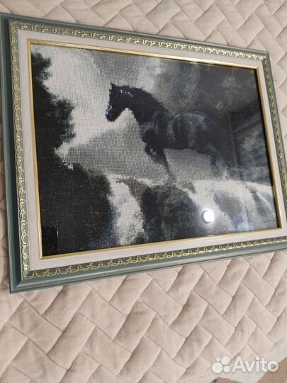 Картина вышитая крестом ручная работа