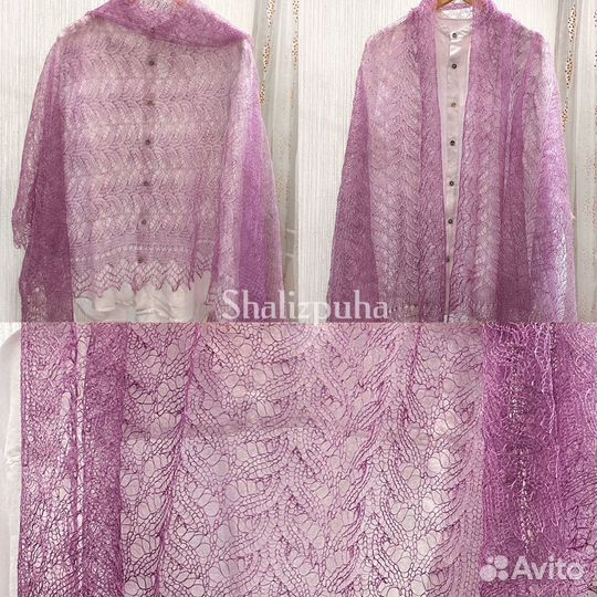 Вязаные палантины ручной работы, женские шарфы