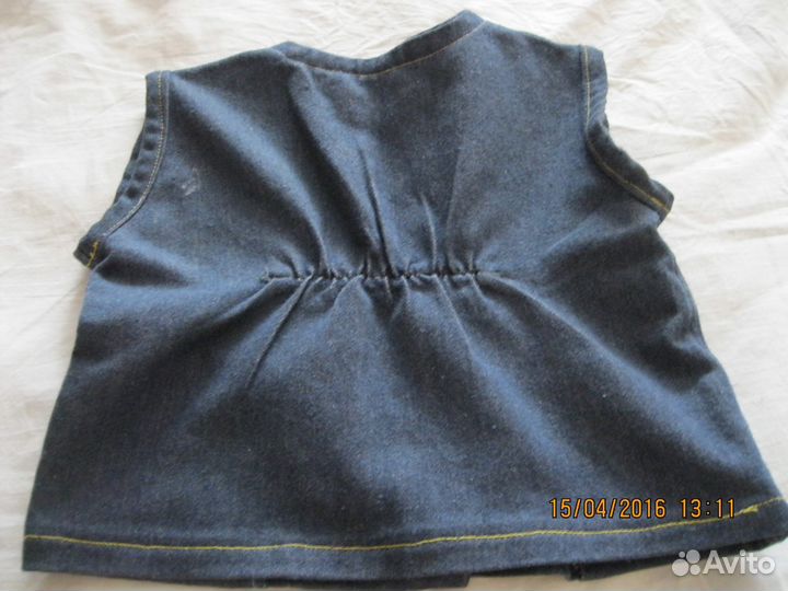 Костюмчик джинсовый жилетка и штанишки