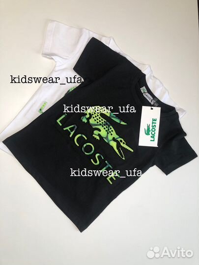 Футболка детская новая Lacoste